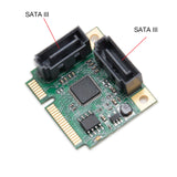 2 Port SATA III Mini PCI-e 2.0 RAID Card