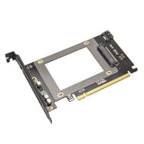 2.5-inch U.2 NVMe drive to PCI-e x16 Slot card or SATA III PCI Mount
