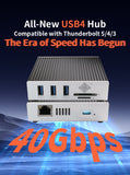 USB4.0 40Gbps 6-in-1 Hub, 1x RJ45 10G Ethernet Port, 3x USB-A, 1x TF, 1x SD Card Reader image 5