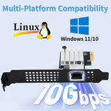IO CREST Single Port 10 Gigabit Ethernet PCI-e x1 Network Card RTL8127 Chipset image 7