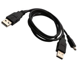 3 ft USB 2.0 A Male to Mini B Male Cable, Black Color - CL-CAB20042