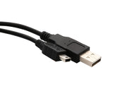 3 ft USB 2.0 A Male to Mini B Male Cable, Black Color - CL-CAB20042
