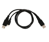 3 ft USB 2.0 A Male to Mini B Male Cable, Black Color - CL-CAB20042