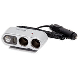 USB Car Charger with 2 Socket Car Splitter Adapter Charger - CL-CAR-U2SOC