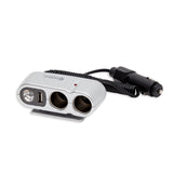 USB Car Charger with 2 Socket Car Splitter Adapter Charger - CL-CAR-U2SOC