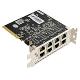 PCIe to 8 Port Gigabit Ethernet Controller Card