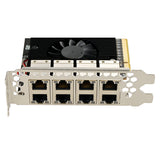 PCIe to 8 Port Gigabit Ethernet Controller Card
