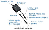 USB Headphone Adapter with Wireless Remote Control, for iPod - SD-AUD20056