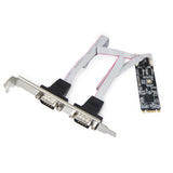 2 Port RS-232 DB9 Serial M.2 B+M Key Controller Card - SI-ADA15069