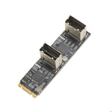 8 port Non-RAID SATA III 6Gbp/s to M.2 B+M Key Adapter PCI-e 3.0 x2 bandwith - SI-ADA40170