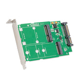 PCI mounted M.2 B-Key or mSATA SSD to SATA III Adapter Card - SI-ADA50067