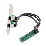 Dual 2.5 Gigabit M.2 B+M Key Ethernet Network Expansion Card