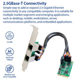 Dual 2.5 Gigabit mini PCIe Ethernet Network Expansion Card
