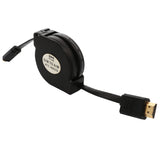 4 ft Retractable HDMI Type A Male to Micro HDMI Type D Male Cable - SY-CAB31030
