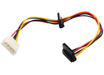 12" Molex to Dual SATA Right Angle Power Cable - SY-CAB40018