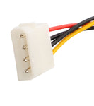 12" Molex to Dual SATA Right Angle Power Cable - SY-CAB40018