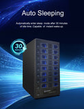 USB 3.2 (10Gbps) Type-C 8 Bay 2.5 Inch and 3.5 Inch SATA Hard Drive External Hard Drive Enclosure - SY-ENC50125