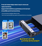 10Gbps Single Bay USB Type-C Enclosure for 2.5" & 3.5" SATA HDD