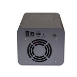 USB 3.2 (10Gbps) Type-C 2 Bay 2.5 Inch and 3.5 Inch SATA Hard Drive + 2 Bay M.2 NMVe Combo External Hard Drive Enclosure - SY-ENC50127