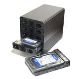 5 Bay USB 3.2 Type-C 10Gbps Daisy-Chain Hard Drive Enclosure DAS, Support 120TB (5x 24TB) 2.5" & 3.5" SATA HDD/SSD - SY-ENC50128
