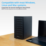USB 4.0 (40Gbps) Type-C 8 Bay 2.5 Inch and 3.5 Inch SATA Hard Drive External Hard Drive Enclosure - SY-ENC50129