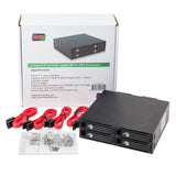 4 Bay 2.5" SATA Drive Mobile Rack for 5.25" Drive Bay - SY-MRA25038