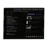 5.25" Bay Drive Tray Less Mobile Rack for 3.5" and 2.5" SATA III HDD with extra 2 port USB 3.0 - SY-MRA55006