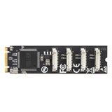 4 Port RS-232 DB9 Serial M.2 B+M Key Controller Card SY-PEX15072
