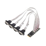 4 Port RS-232 DB9 Serial M.2 B+M Key Controller Card SY-PEX15072
