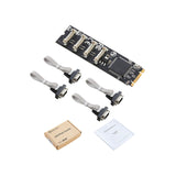 4 Port RS-232 DB9 Serial M.2 B+M Key Controller Card SY-PEX15072