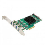 USB 3.2 Gen 1 (5 Gbps) 4 Port Type-A PCI-e 3.0 x4