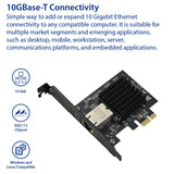 Single Port 10 Gigabit Ethernet PCI-e x1 Network Card