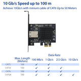 Single Port 10 Gigabit Ethernet PCI-e x1 Network Card