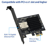 Single Port 10 Gigabit Ethernet PCI-e x1 Network Card