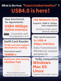 USB4.0 40Gbps 6-in-1 Hub, 1x RJ45 10G Ethernet Port, 3x USB-A, 1x TF, 1x SD Card Reader image 7