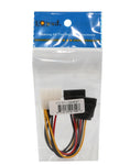 5" Molex to Dual SATA Power Connector Cable - SY-CAB40007