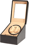 Novalife Watch Winder Automatic Winds 2 Stores 3 Watches Display Top Box