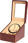 Novalife Watch Winder Automatic Winds 2 Stores 3 Watches Display Top Box