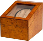 Novalife Watch Winder Automatic Winds 2 Stores 3 Watches Display Top Box