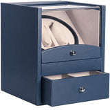 Novalife Watch Winder Winds 2 Stores 4 Watches with Cabinet Storage Display Box