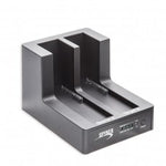 CL-ENC50060 USB 3.0 Dual Slot 3.5"/2.5" Sata III HD Docking Station for Easy Clone and Backup, Black