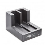 CL-ENC50060 USB 3.0 Dual Slot 3.5"/2.5" Sata III HD Docking Station for Easy Clone and Backup, Black