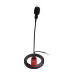 PC Goose Neck Microphone, Computer Microphone With Mute Switch and Stand, Plug And Play 3.5mm Microphone For Desktop/Laptop/iPad/Tablet - CL-ME-606