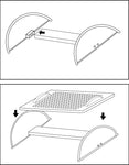 Ergonomic Foot Rest with Massage Function, Adjustable 3 Angle (SY-ACC65068)