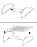 Ergonomic Foot Rest with Massage Function, Adjustable 3 Angle (SY-ACC65068)