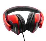 Oblanc OG-AUD63072 SHELL210 Dual Driver Headphones with In-line Microphone - Red