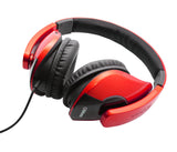 Oblanc OG-AUD63072 SHELL210 Dual Driver Headphones with In-line Microphone - Red