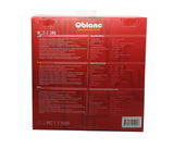 Oblanc OG-AUD63072 SHELL210 Dual Driver Headphones with In-line Microphone - Red