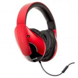 Oblanc OG-AUD63072 SHELL210 Dual Driver Headphones with In-line Microphone - Red