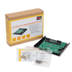 SATA III to Dual mSATA SSD RAID Adapter - 3.5 Inch Mounting Try or PCI Slot Mount Able